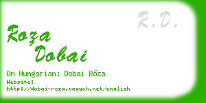 roza dobai business card